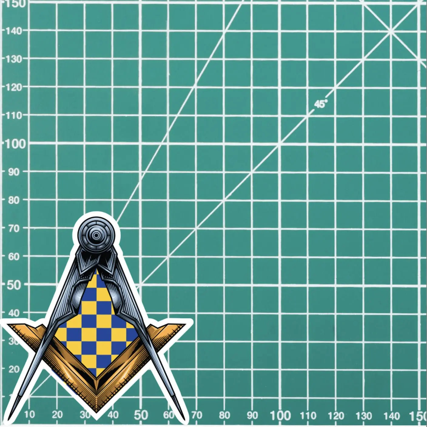 Surrey Masonic Stickers Square & Compass Union Vinyl Decal redplume