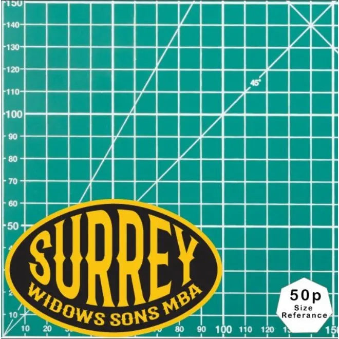 Surrey Oval Vinyl Stickers/Decals redplume