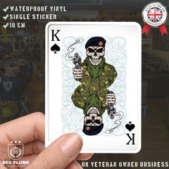 The Life Guards King of Spades Waterproof Vinyl Sticker/Decal 10cm redplume