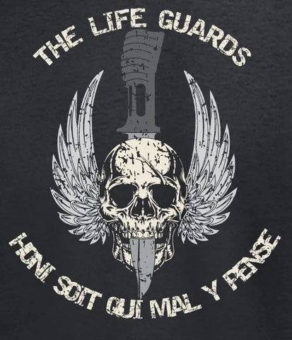 The Life Guards Skulled Dagger T-Shirt - Red Plume