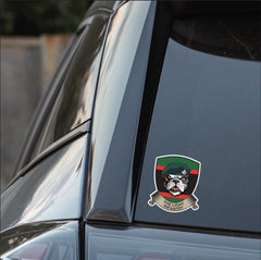 The Light Infantry TRF British Bulldog Vinyl Sticker - 10cm redplume