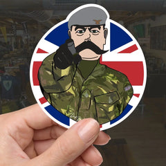 The Ranger Regiment Vinyl Waterproof Sticker, Lord Kitchener Design redplume