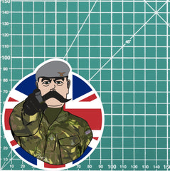 The Ranger Regiment Vinyl Waterproof Sticker, Lord Kitchener Design redplume