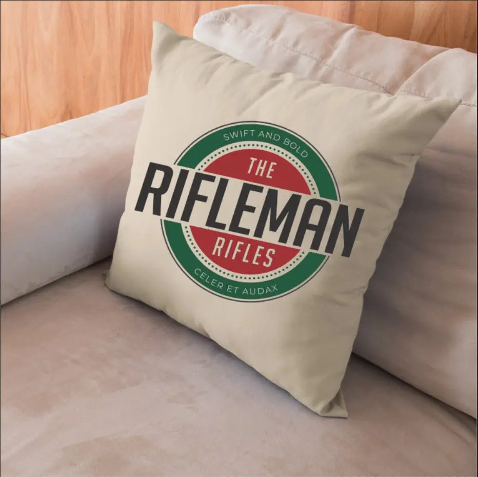 The Rifles Retro Cushion Cover - Ideal Stocking Filler redplume