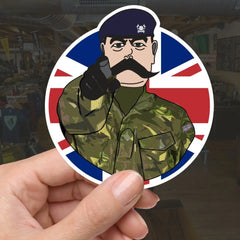 The Rifles Vinyl Waterproof Sticker, Lord Kitchener Design redplume