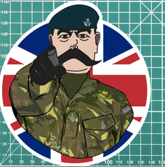 The Rifles Vinyl Waterproof Sticker, Lord Kitchener Design FREE SHIPPING redplume