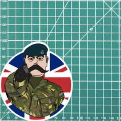 The Rifles Vinyl Waterproof Sticker, Lord Kitchener Design FREE SHIPPING redplume