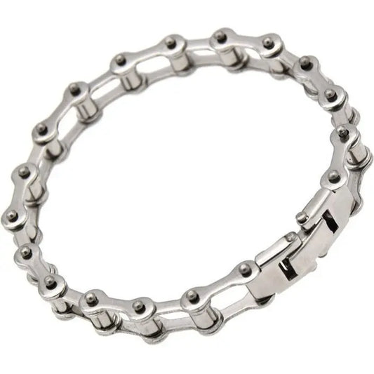 Titanium Bike Chain Style Bracelet redplume