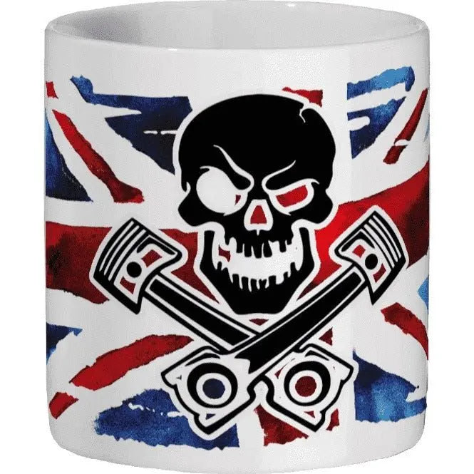 Union Jack Scull Ceramic Mug 11oz redplume
