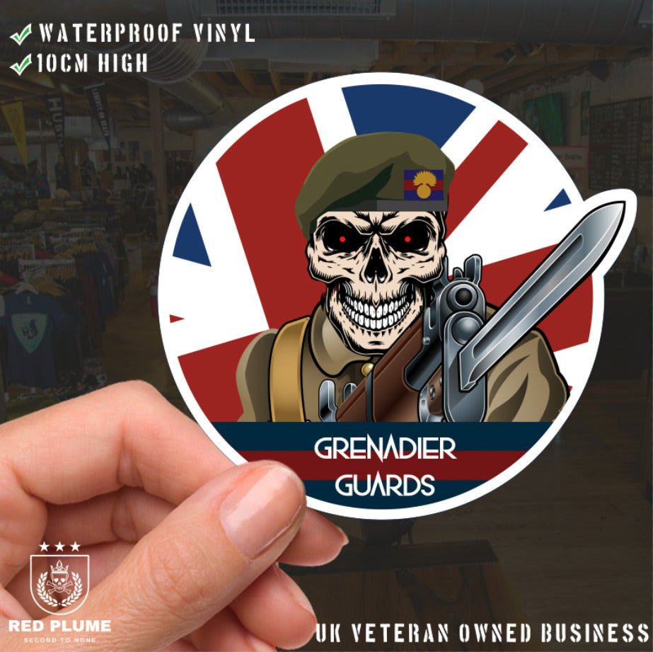 Vinyl Fix Bayonets Grenadier Guards Sticker redplume