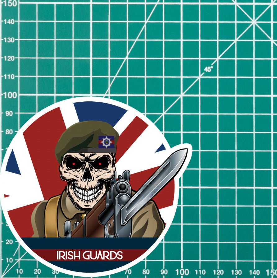 Vinyl Fix Bayonets Irish Guards Sticker redplume