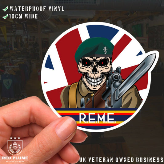 Vinyl Fix Bayonets REME Commando Tech Sticker redplume
