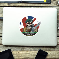 Vinyl Fix Bayonets Royal Green Jackets Sticker redplume