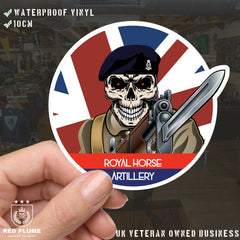 Vinyl Fix Bayonets Royal Horse Artillery Sticker redplume
