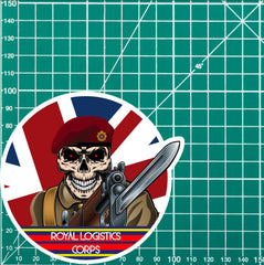 Vinyl Fix Bayonets Royal Logistics Corps Airborne Sticker redplume