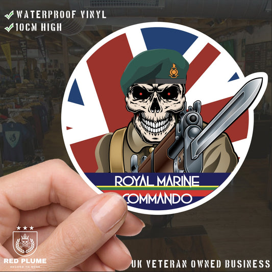 Vinyl Fix Bayonets Royal Marine Commando Sticker redplume