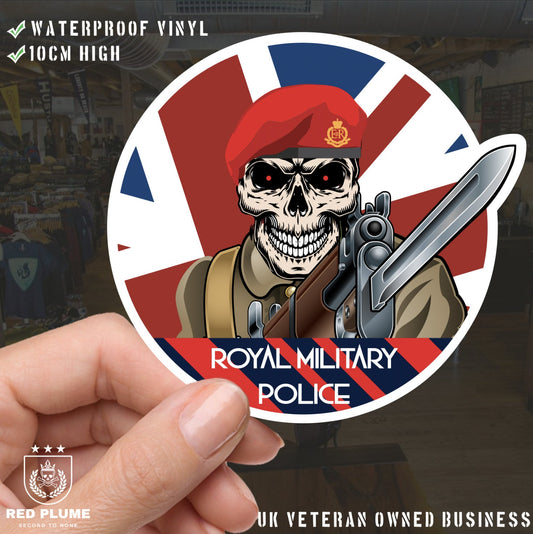 Vinyl Fix Bayonets Royal Military Police Sticker redplume