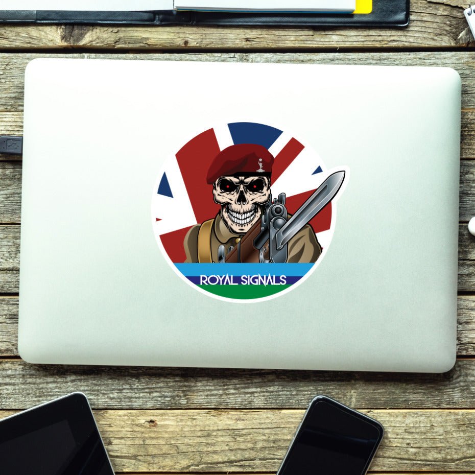 Vinyl Fix Bayonets Royal Signals 216 Sqn Sticker redplume
