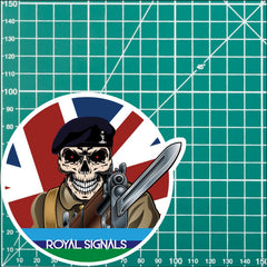 Vinyl Fix Bayonets Royal Signals Sticker redplume