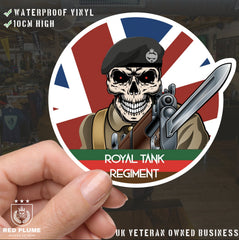 Vinyl Fix Bayonets Royal Tank Regiment Sticker redplume