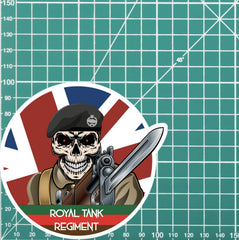 Vinyl Fix Bayonets Royal Tank Regiment Sticker redplume