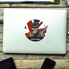 Vinyl Fix Bayonets Scots Guards Sticker redplume