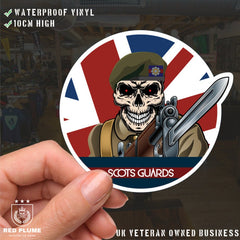 Vinyl Fix Bayonets Scots Guards Sticker redplume