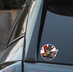 Vinyl Fix Bayonets Scots Guards Sticker redplume