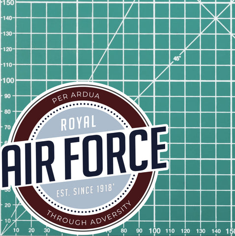 Waterproof Vinyl Decal - Royal Air Force | Retro | UV Laminated redplume
