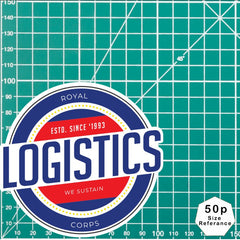 Waterproof Vinyl Decal - Royal Logistics Corps RLC | Retro Style UV Laminated redplume