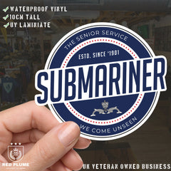 Waterproof Vinyl Decal - Submariner | Retro | UV Laminated redplume