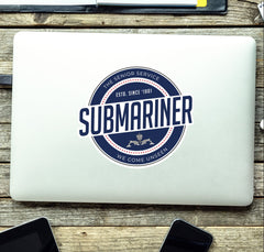 Waterproof Vinyl Decal - Submariner | Retro | UV Laminated redplume