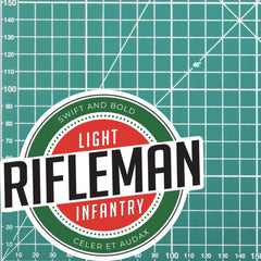 Waterproof Vinyl Decal - The Light Infantry | Retro | UV Laminated redplume