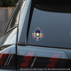 Waterproof Vinyl Royal Marines Sticker - Winged Skull redplume