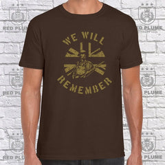 We Will Remember T Shirt redplume