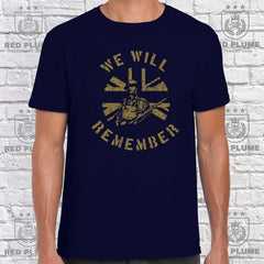 We Will Remember T Shirt redplume