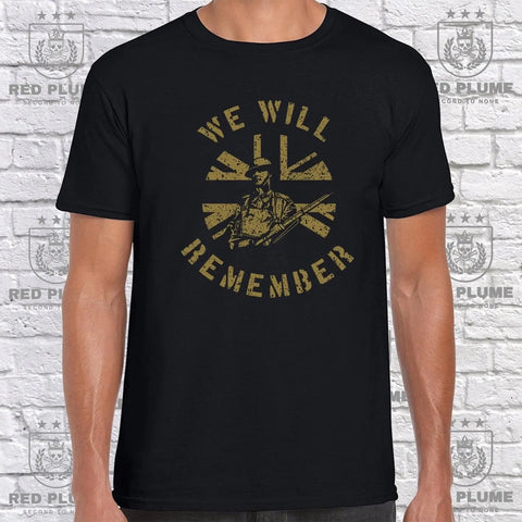 We Will Remember T Shirt redplume