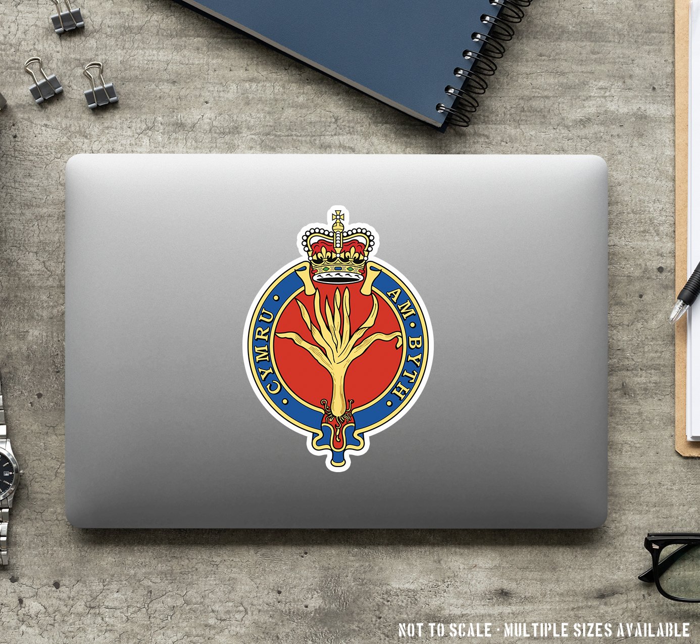 Welsh Guards Cipher Waterproof Vinyl Stickers - Official MoD Reseller redplume