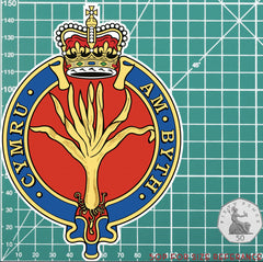 Welsh Guards Cipher Waterproof Vinyl Stickers - Official MoD Reseller redplume