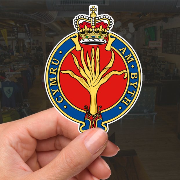 Welsh Guards Cipher Waterproof Vinyl Stickers - Official MoD Reseller redplume