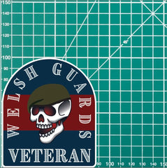 Welsh Guards Stickers Old School Tattoo Style Veteran redplume
