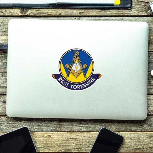 West Yorkshire Masonic Car Sticker | UV Laminated redplume