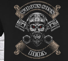 Widows Sons BEDA Bearded T Shirt redplume