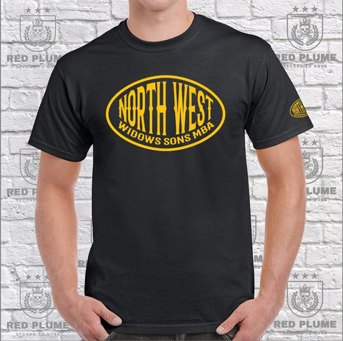 Widows Sons Oval T-Shirt -North West Edition - Red Plume