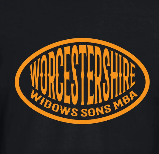 Widows Sons Oval T-Shirt - Worcestershire Edition - Red Plume
