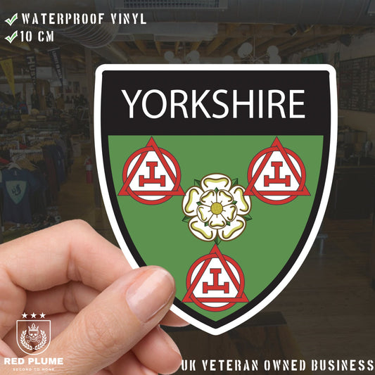 Yorkshire Masonic Holy Royal Arch Shield Sticker redplume